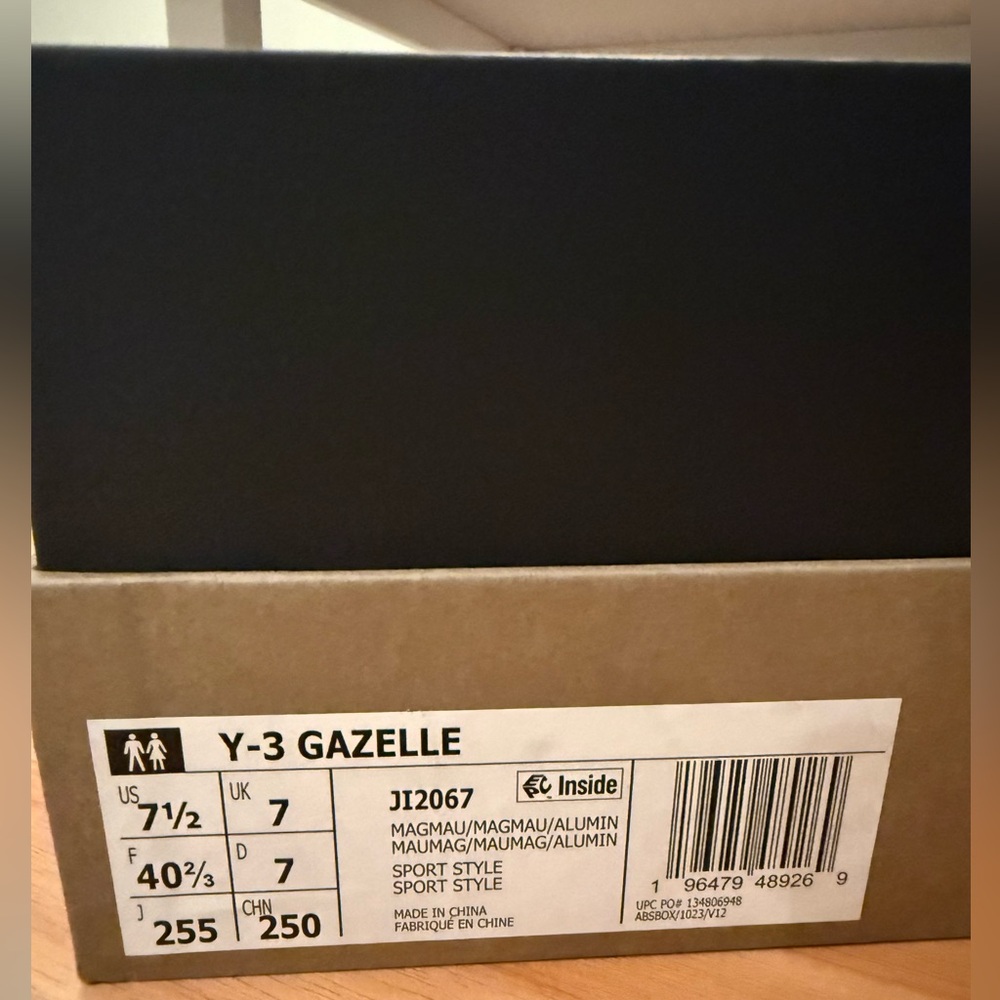 New Y-3 Yoji Yamamoto for Adidas Pink Suede Gazelle in Magic Mauve Alumina - Picture 15 of 16
